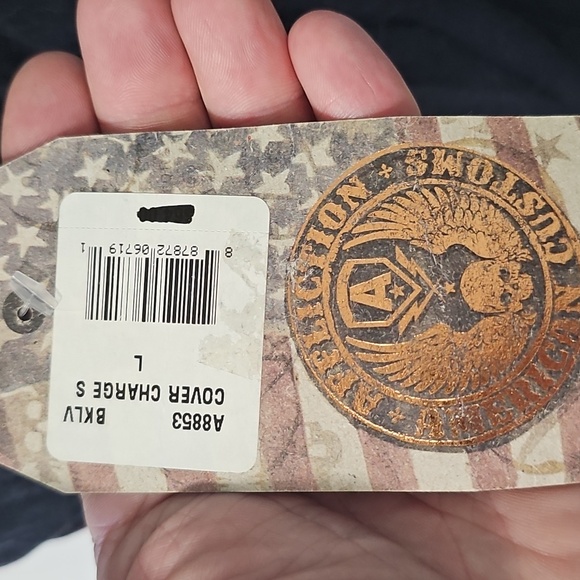 Affliction Silver and Black Graphic Tee - Picture 3 of 4